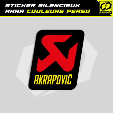 Sticker silencieux AKRAPOVIC personnalisable