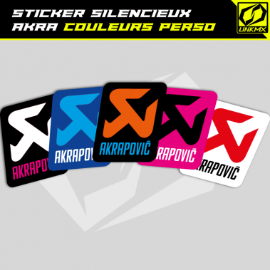 Sticker silencieux AKRAPOVIC personnalisable