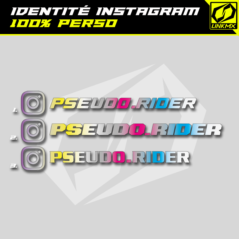Adesivi olografici pseudo Instagram