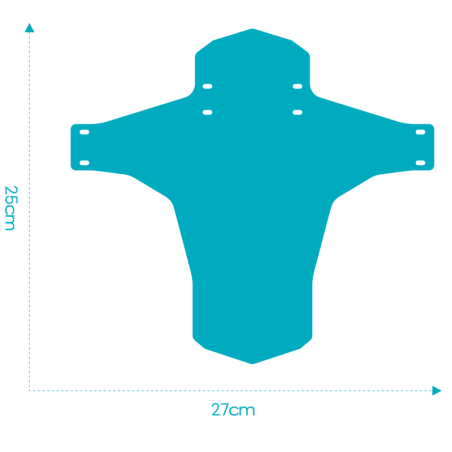 Topo holographic mountain bike mudguard