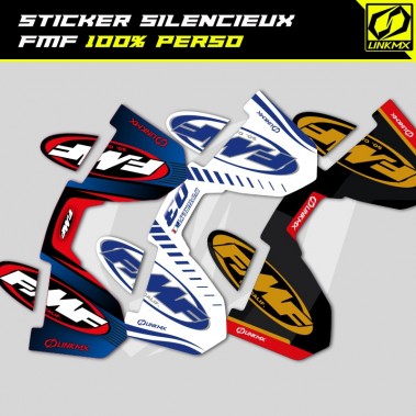 Sticker silencieux FMF 100% perso