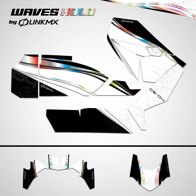 Waves Holo BMW CE-04 Aufkleber-Set