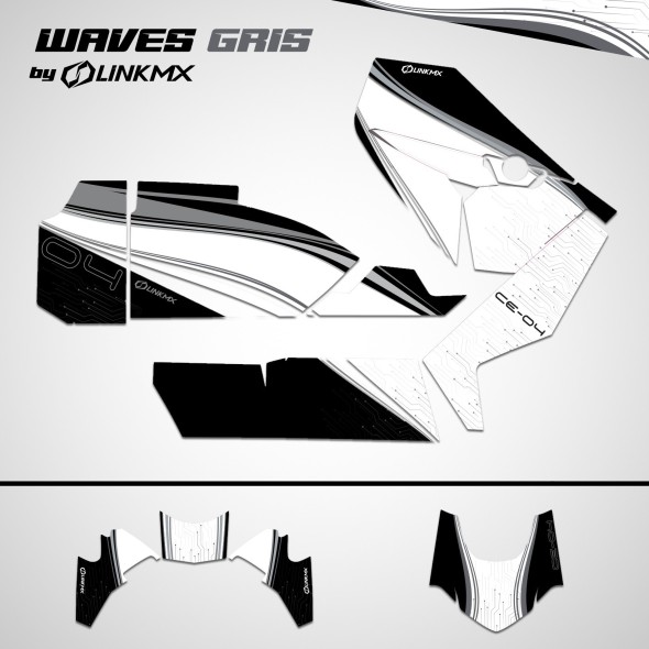 BMW CE-04 Aufklebersatz „Wellengrau“