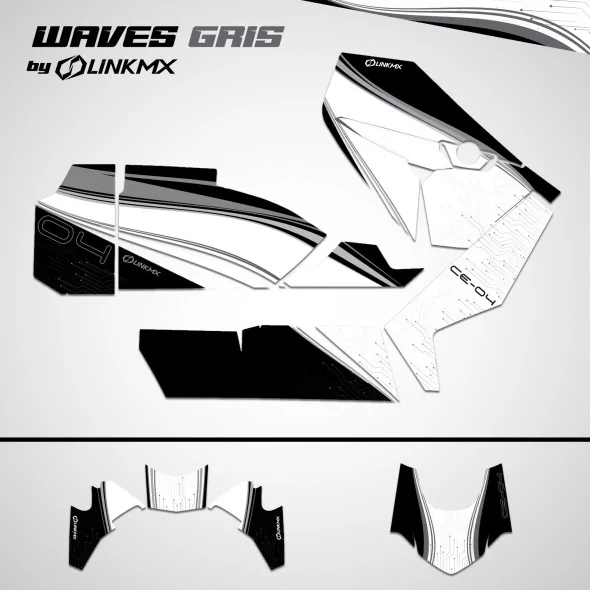 Kit decalcomanie Waves Grey BMW CE-04