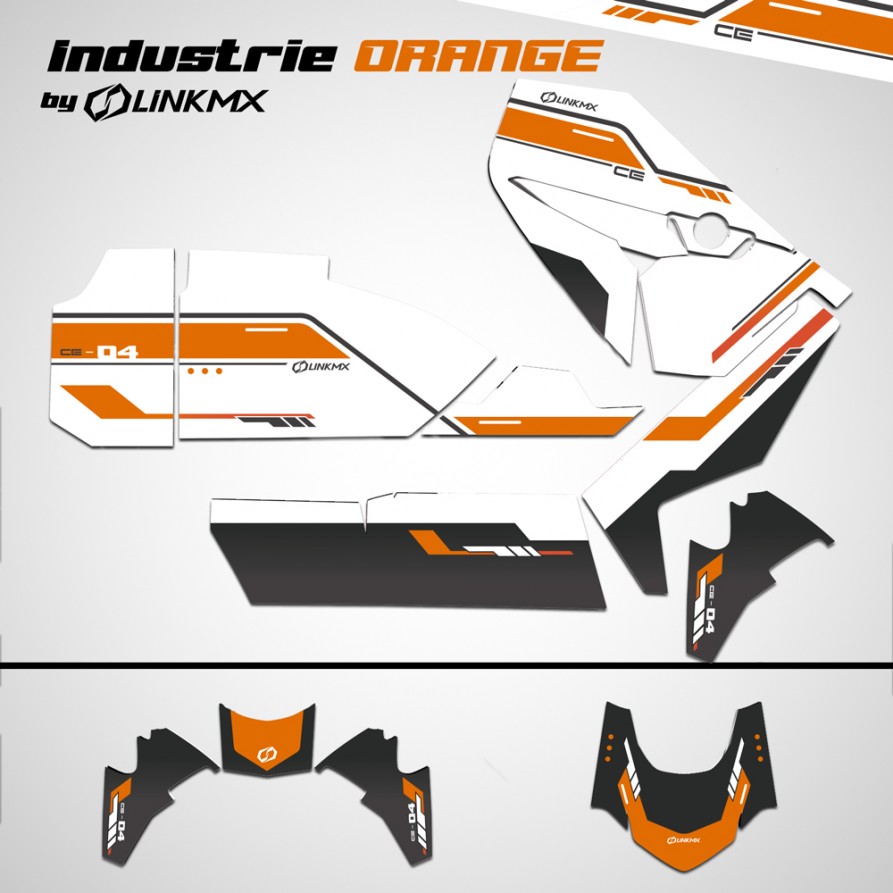 Kit Déco Industrie orange BMW CE-04