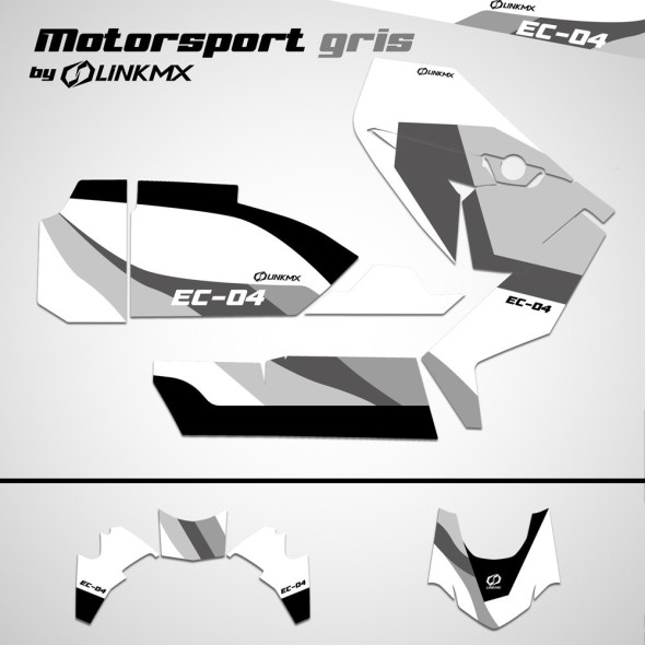 BMW CE-04 Grauer Motorsport-Aufklebersatz