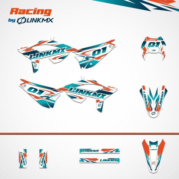 RACING 50cc Dekorationskit für alle Modelle 2