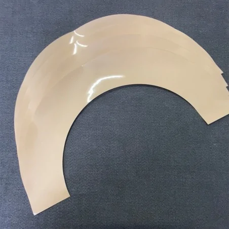 Transparente Glitzer-Halbrand-Aufkleber