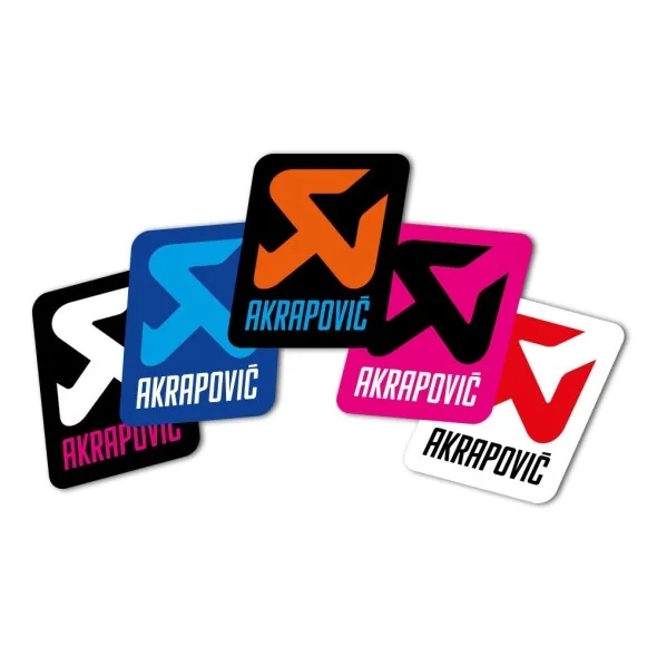 Pegatina AKRAPOVIC, colores personalizados 2