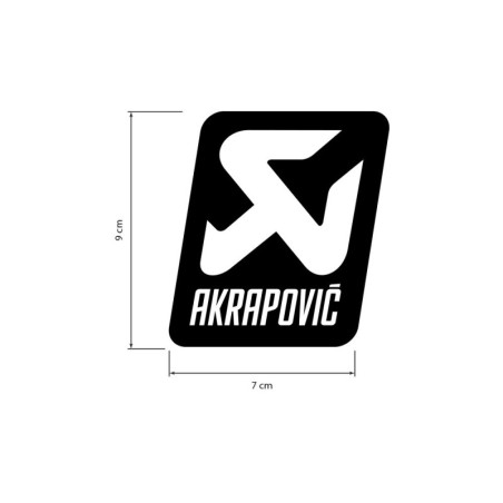 Sticker AKRAPOVIC Couleurs perso Sticker AKRAPOVIC Couleurs perso