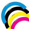 Adesivi per cerchi SM a mezzo cerchio con colori personalizzati