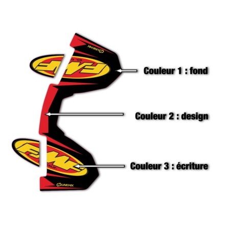 Sticker FMF 4T Couleurs perso Sticker FMF 4T Couleurs perso