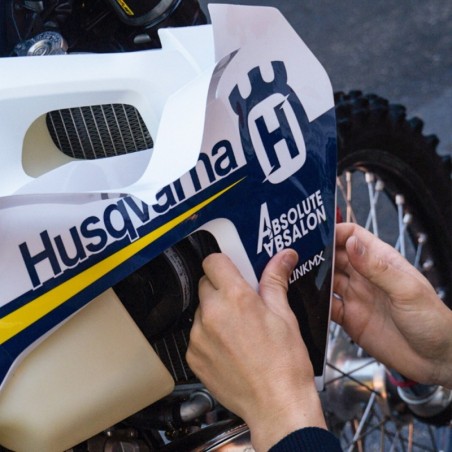 LinkMX motorcycle graphics kit installation service