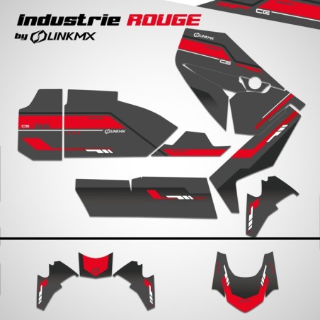 BMW CE-04 Red/Grey Industrial Decal Kit