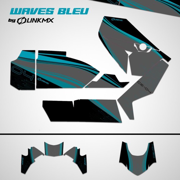 Kit di decorazioni industriali blu/grigio BMW CE-04