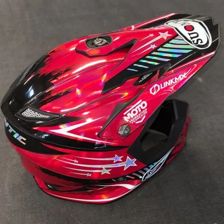 100% individuelles Motocross-Helm-Aufkleber-Set