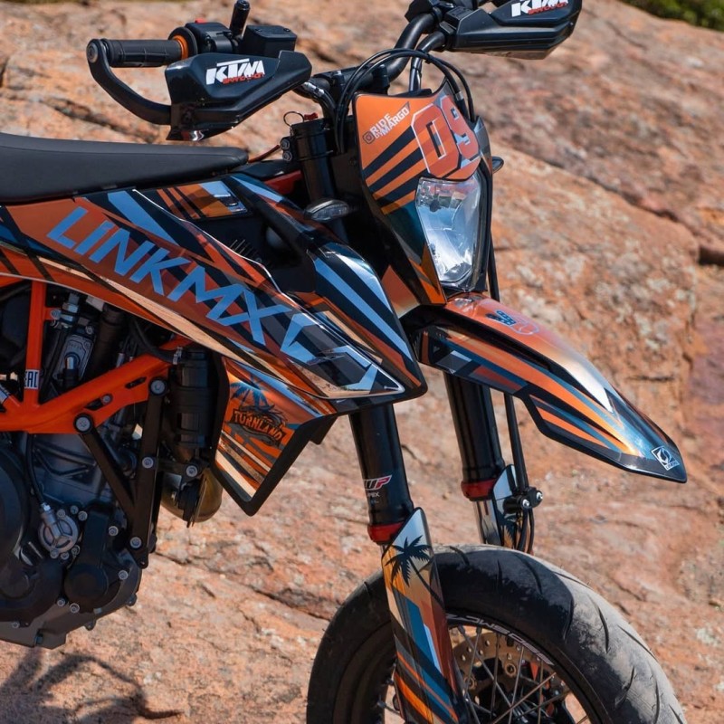 Kit di decorazione Supermoto 100% PERSONALE