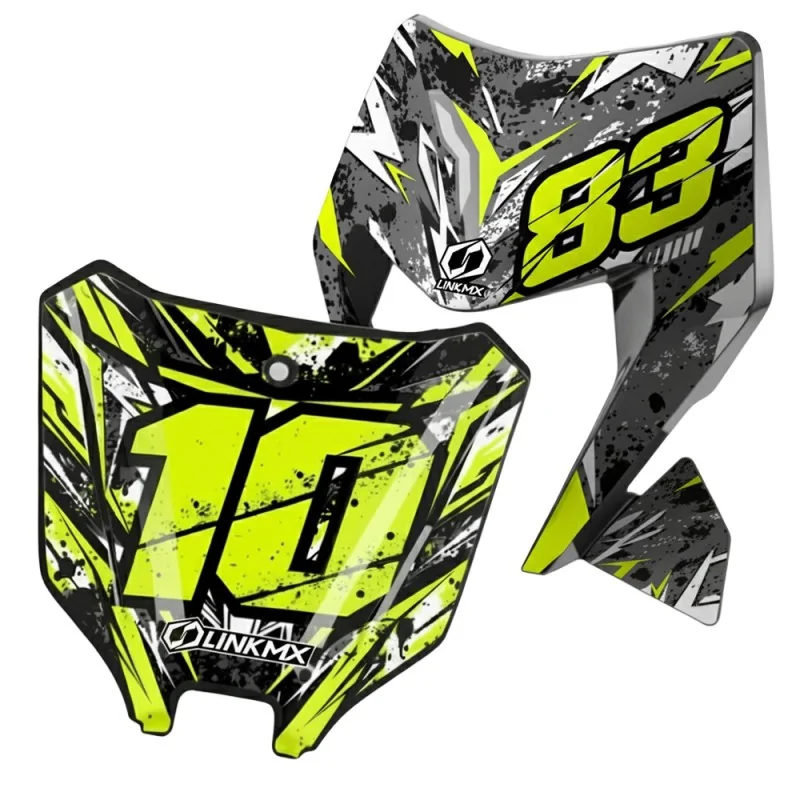 Placa de matrícula/faro de motocross personalizado