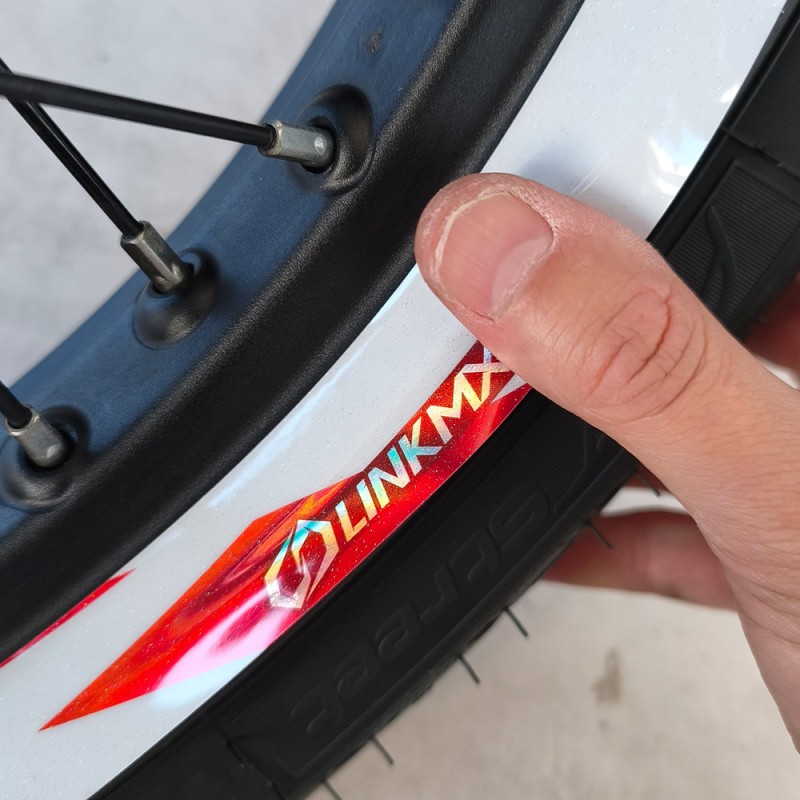 100 % individuelle MX-Felgenaufkleber