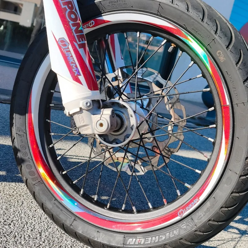 100% custom MX rim stickers
