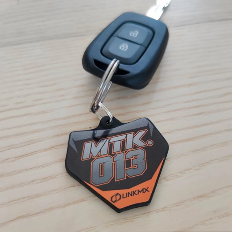Porte-clés mini plaque motocross