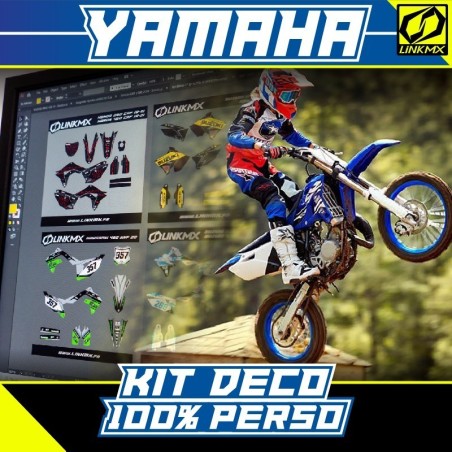 Kit deco Yamaha 80/85cc 100% PERSO Kit deco Yamaha 80/85cc 100% PERSO