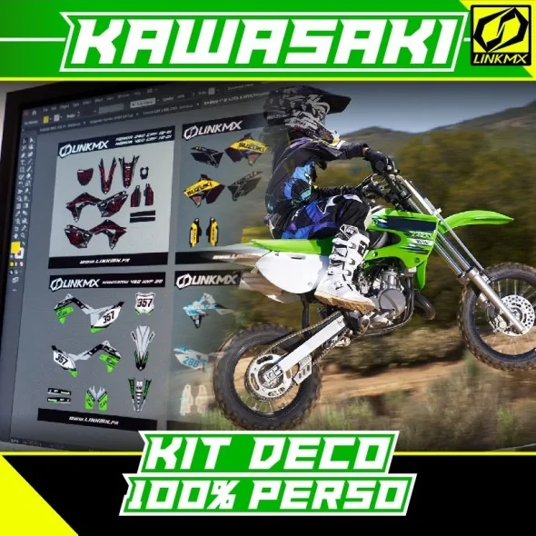 Kit de decoración Kawasaki 65cc 100 % ORO