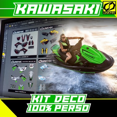 Kit Déco Jet à selle Kawasaki 100% PERSO