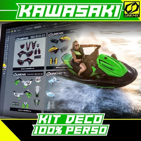 Kit grafico personalizzato per sedile Kawasaki Jet