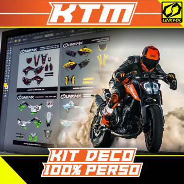 Kit Déco Moto KTM Duke 100% PERSO