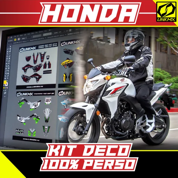 100% Custom Honda Motorcycle Decal Kit