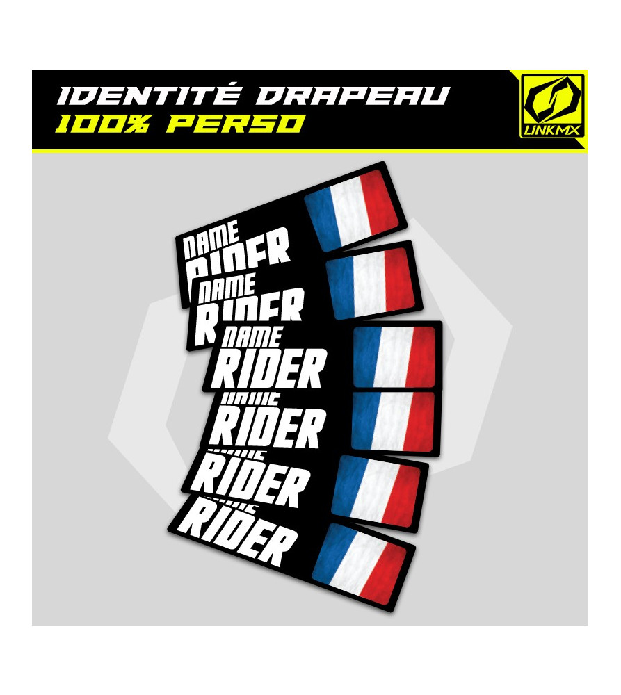 Sticker autocollant de Drapeau personnalisé - Éco-responsable et