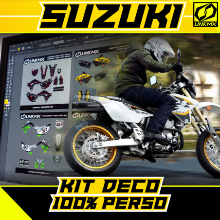 Kit di decorazione per moto Suzuki 100% PERSONALE Kit di decorazione per moto Suzuki 100% PERSONALE