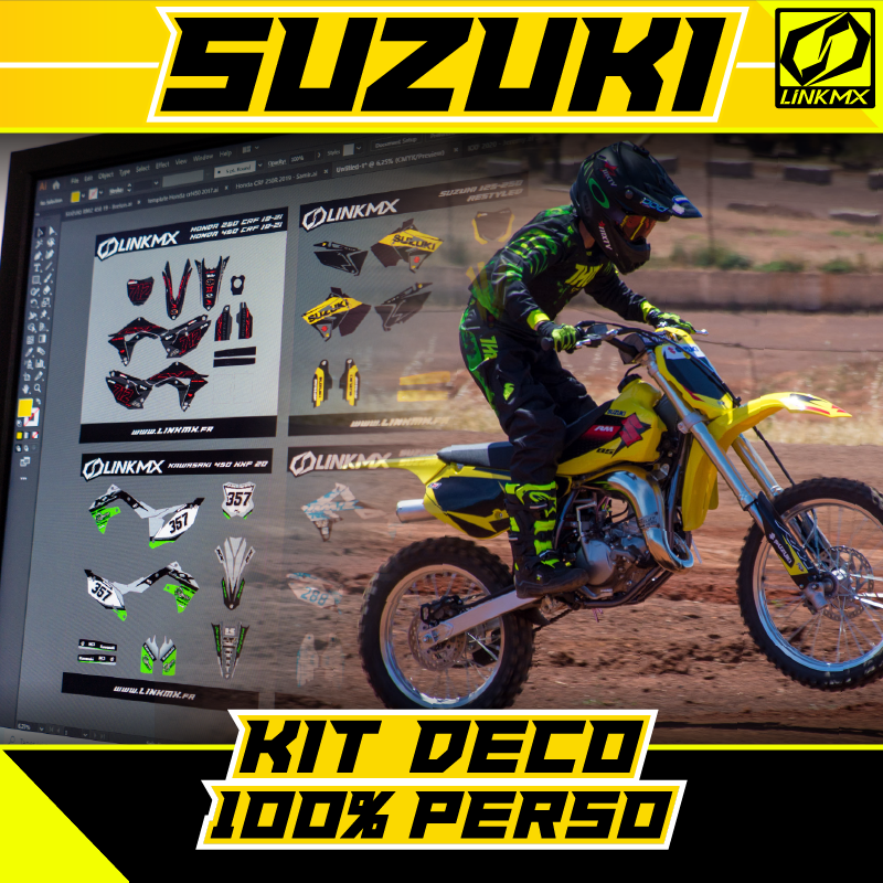 Kit de decoración 100% personalizado para Suzuki 85cc