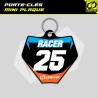 Mini llavero con placa de motocross