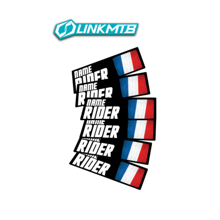LinkMTB persönliche Flaggen-Identitätsaufkleber LinkMTB persönliche Flaggen-Identitätsaufkleber