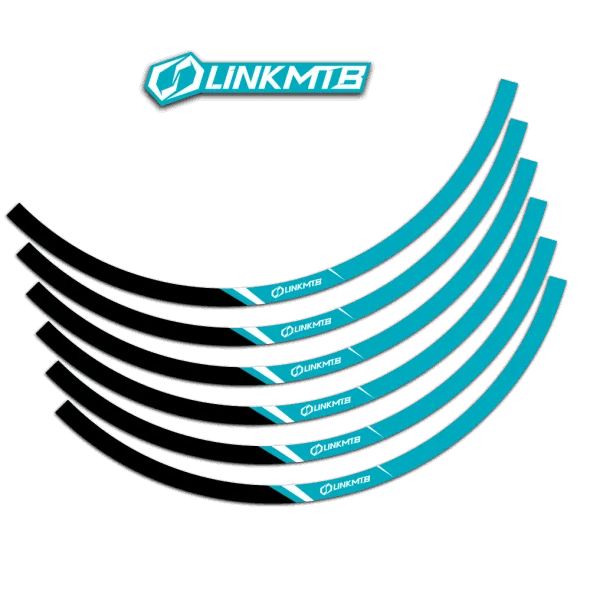 100 % personalisierte Mountainbike-Felgenaufkleber 2