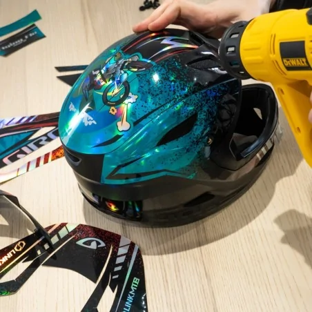 Helmet decoration kit installation service