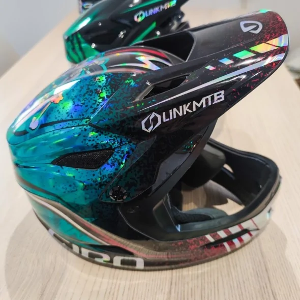 kit déco Casque MTB intégrale 100% perso 2
