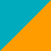 Turquoise/Orange